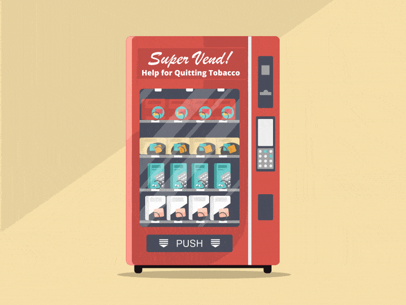 Vending Machine 2 d animation after effects aniamted gif animation design gif illustration motion graphics vending machine