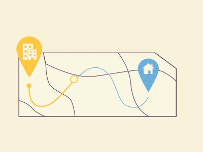 Map To Paper after effects animation gif paper transit map transition