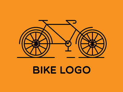 Minimal bike logo bike design logo minimal