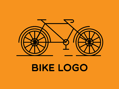 Minimal bike logo