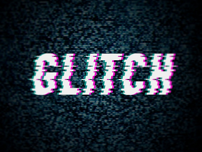 Glitch effect design glítch tipography