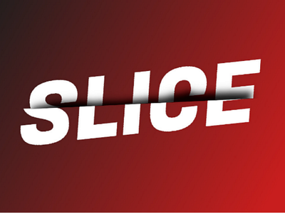 Slice effect effect slice text