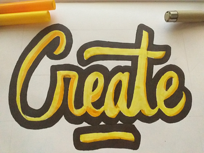 Create tipography create creativity deisgn tipography