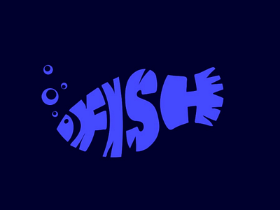 The fish fish illustration inkscape text