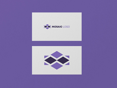 Mosaic logo branding design logo text typography vector