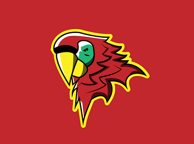Parrot Logo design draw graphic design ill illustration logo vector