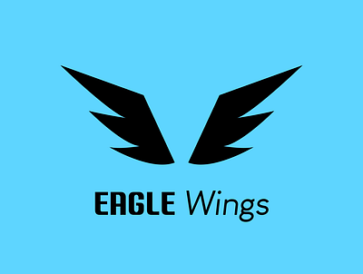 Eagle wings logo concept animal branding design graphic design logo tipography vector wings