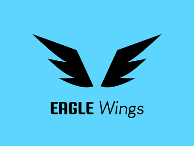 Eagle wings logo concept