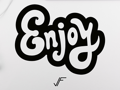 ENJOY Typeface affinitydesigner creative creativity design draw enjoy graphic design letter nicedesigns text tipography type typeface vector
