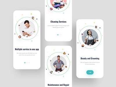 Home Services Onboarding Ui Design app app design clean home illustration minimal mobile app design onboard onboarding onboarding design onboarding flow onboarding illustration onboarding screen onboarding ui services splash splash page splashscreen