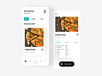 Recipe App Design