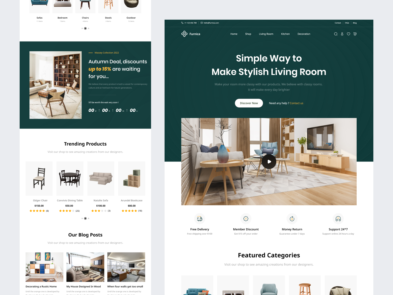 Furnica-Furniture Websites Design by Akshay Prajapati on Dribbble