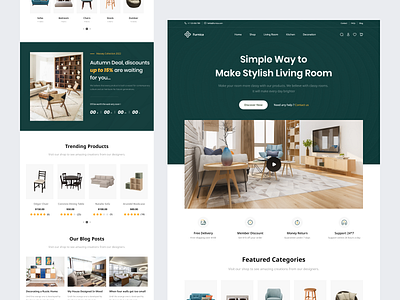 Furnica-Furniture Websites Design 2022 app design colours design ecommerce fashion furniture interior ios landing page landingpage minimal mobile app design nft responsive store trend uiux website website design