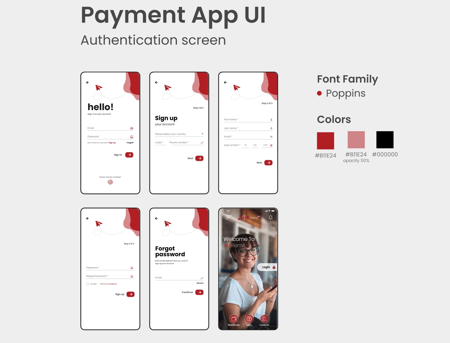 Authentication screen by tommy okai on Dribbble