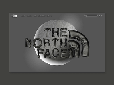 THE NORTH FACE - UI/UX Design - Motion Design 3d animation design fashion graphic design motion design motion graphics the north face ui ux webdesign