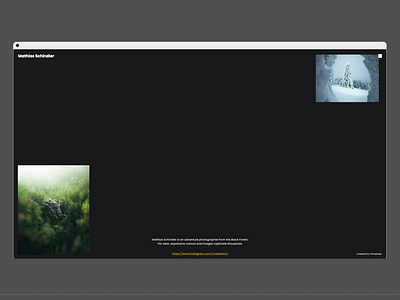 Mathias Schindler | Webdesign & Webdevelopment adventure animation branding design landscape national geographic nature photographer photography portfolio ui webdesign