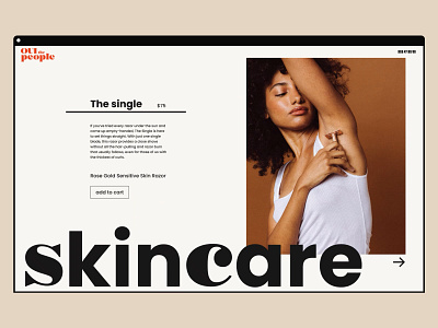 Oui the people Webdesign beauty health healthcare onlineshop razor shave shop skin skincare ui webdesign
