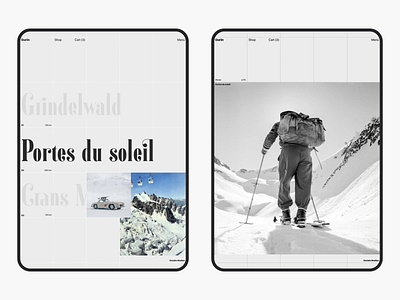 Gurin Ski Webdesign & Webdevelopment animation branding design fashion ski skiwear snowboard sport ui webdesign winter
