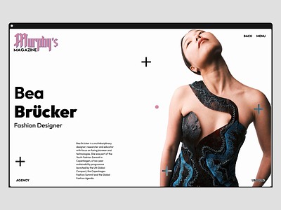 Murphy's Magazine Webdesign & Webdevelopment agency animation branding design fashion react ui ux webdesign