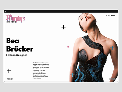 Murphy's Magazine Webdesign & Webdevelopment agency animation branding design fashion react ui ux webdesign