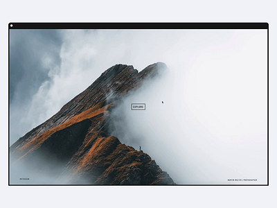 Marvin Walter UI&UX React Webdevelopment animation branding design instagram landscape nature photographer photography ui ux webdesign