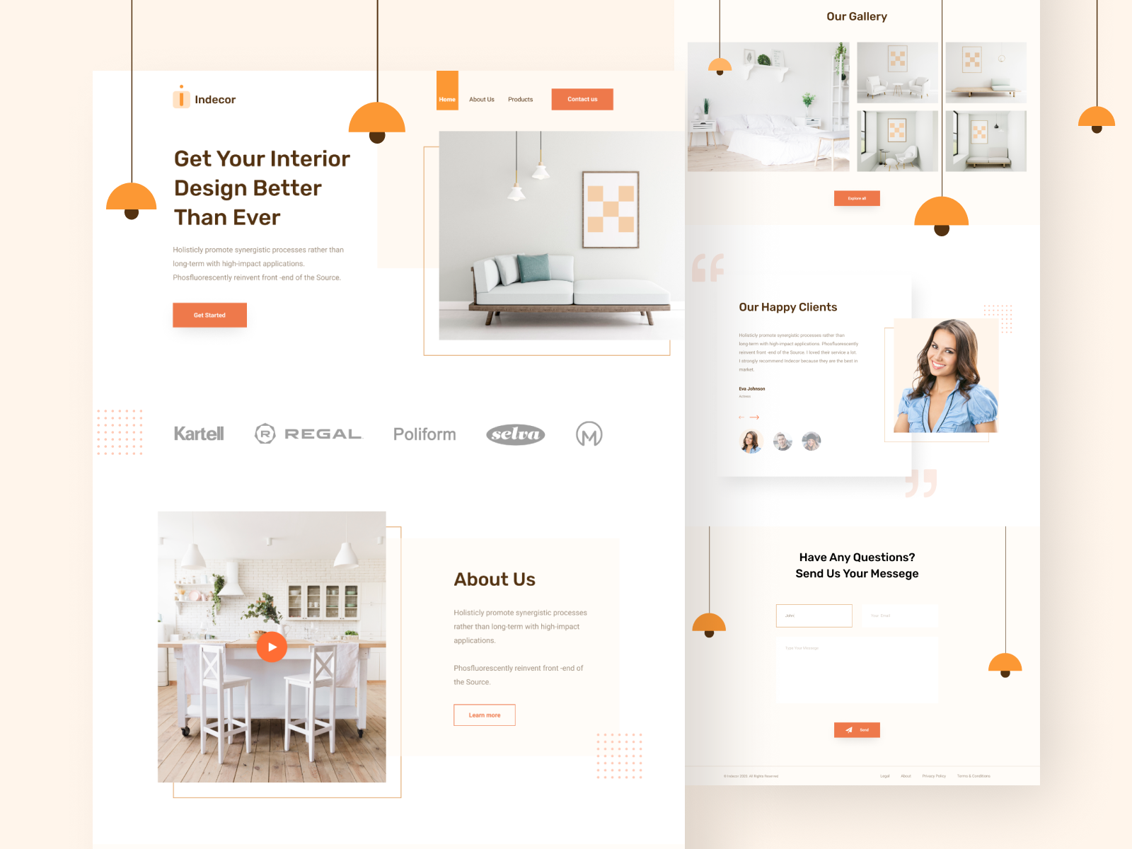 Interior design Landing Page by Tanim Ahamed 🏅 on Dribbble