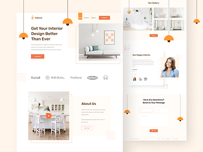 Interior design Landing Page