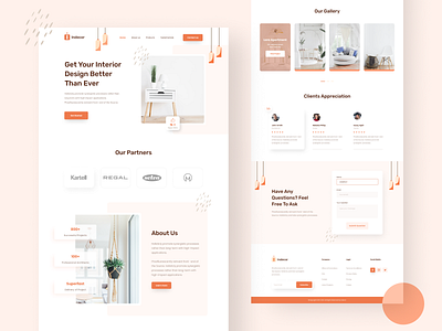 Interior landing page v 2 agency landing page agency website clean ui creative landing page creative landing page design interior decor interiordesign landing page landing page design minimal landing page minimal ui modern landing page modern ui ui design web design website ui website ui design