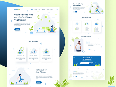 Fitness landing page