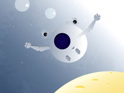 Planetron ai art character cosmos illustration planet robot space vector