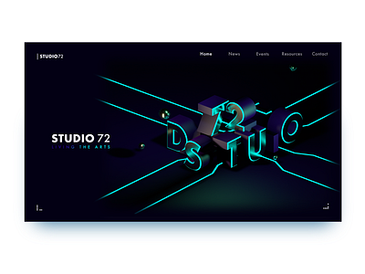 Studio72 Web Concept c4dart ui webdesign