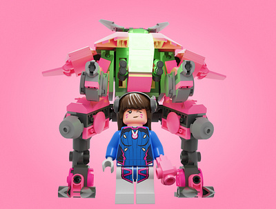 LEGO Overwatch D.VA 3d games lego