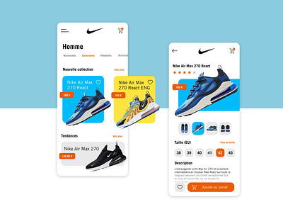 Nike Store App Concept air max app application concept figma nike nike air shoes shop shopping app ui ux