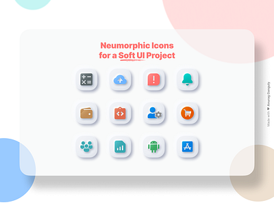 Neumorphic Icons for a Dashboard Project (Soft UI/ Neumorphism) android app app clean ui dashboard design experience design glass ui icon icon design ios app minimal modern design neumorphic neumorphism product design soft ui ui user interface design website