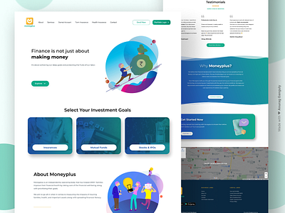 Website Landing Page UI/UX Design for Fintech Firm landing page design minimal modern design ui uiux user interface design uxui design website website design