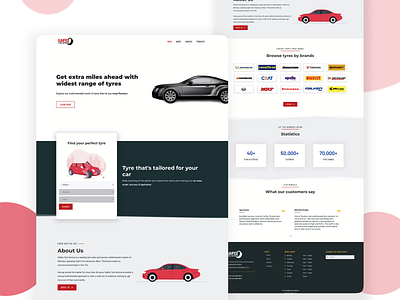 Tyre Brand Website UI Design & Development | STS branding design business website design landing page minimal design minimal website minimalist design modern website tyre website ui design user interface design website website design