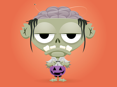 Trick or Treat Day 18 - Zombie character design childrens book childrensbooks commercialillustration cute cute art design digital art digital illustration halloween holiday illustration inktober not so scary halloween trick or treat vector art vector art vector illustration vectorart vectorillustration