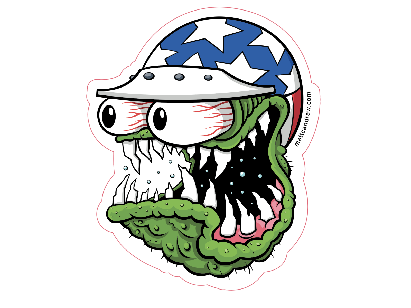 Ratfink inspired Sticker character design digital art ed big daddy roth halloween illustration monster art nutty mads ratfink trick or treat vector art vector illustration vectorillustration weirdart