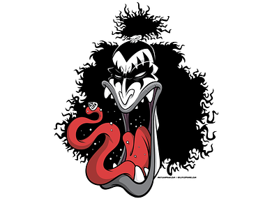 KISS - Gene Simmons branding character design design halloween illustration metal music pop culture rock music vector vector art vector illustration vectorillustration