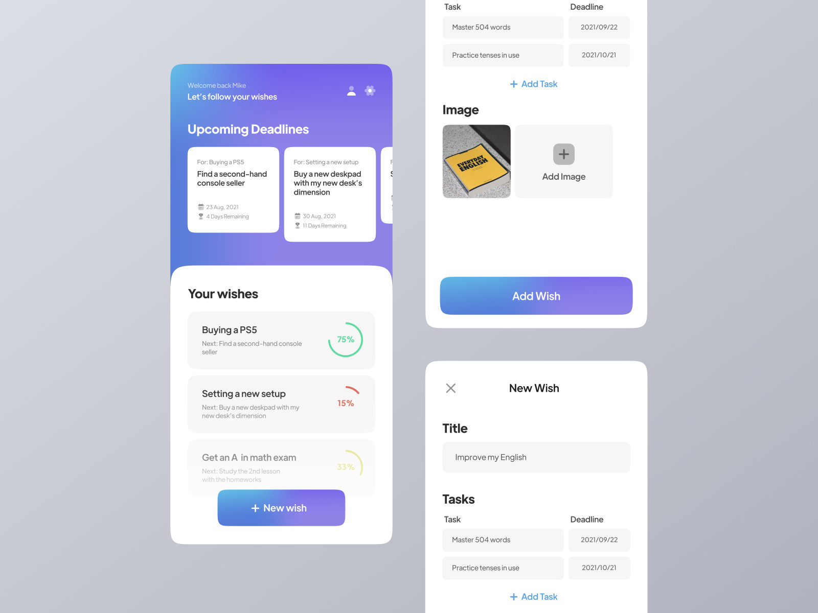 Wishlist App UI by Sobhan Aghasi Zadeh on Dribbble