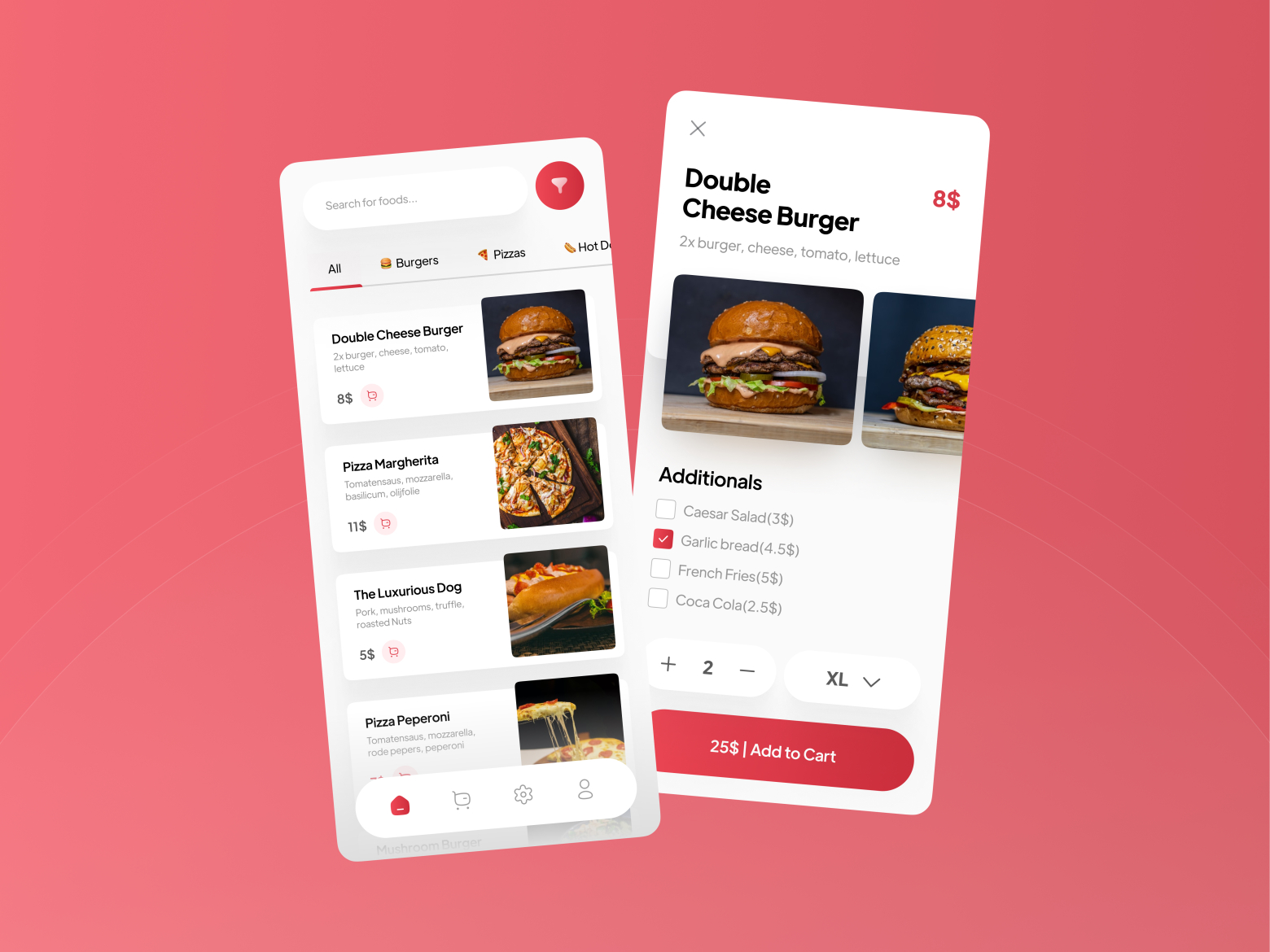 Food Delivery App UI by Sobhan Aghasi Zadeh on Dribbble