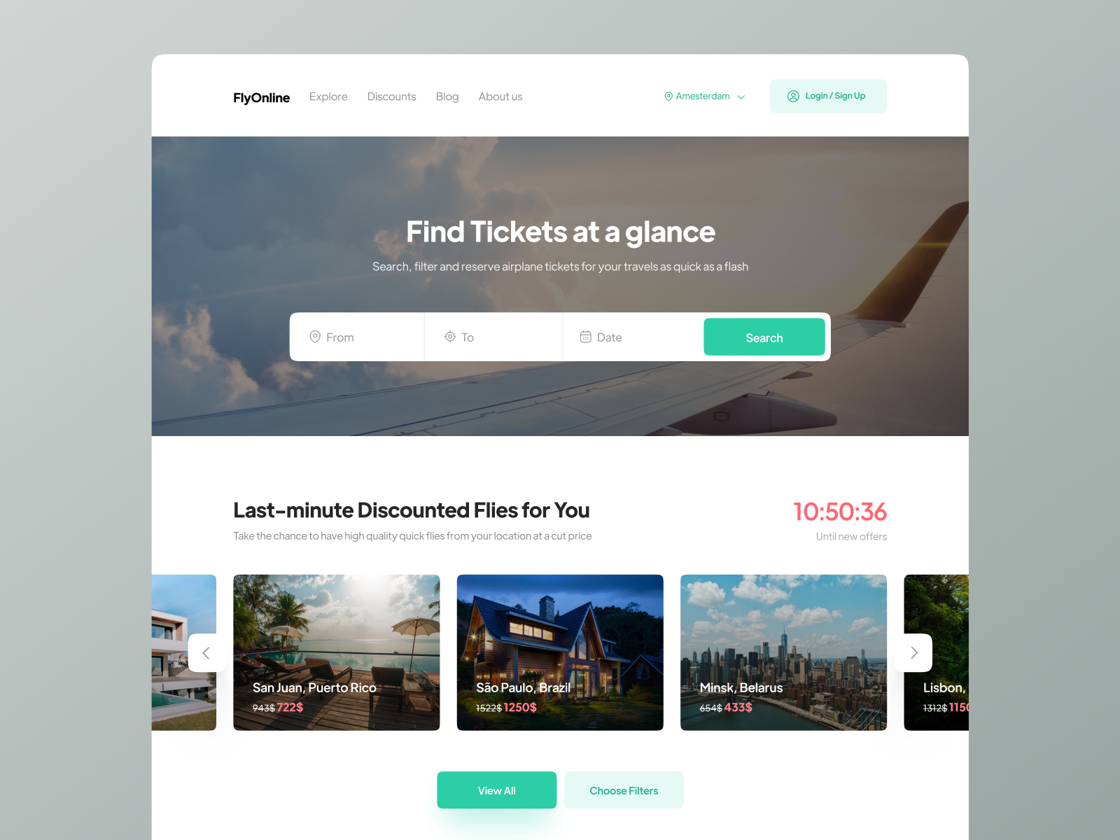 Flight Booking Website UI by Sobhan Aghasi Zadeh on Dribbble