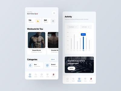 Smart Fitness App app app design ui uidesign