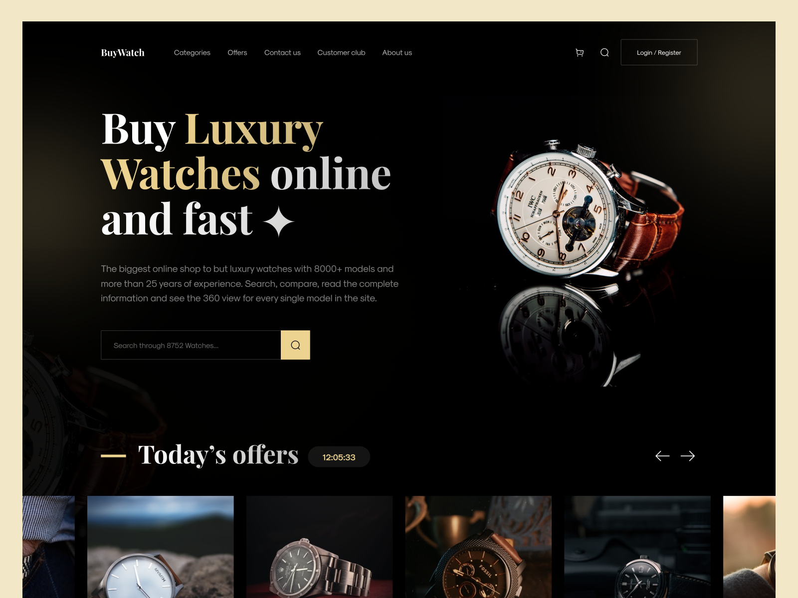 Luxury Watch Shop by Sobhan Aghasi Zadeh for Echo on Dribbble