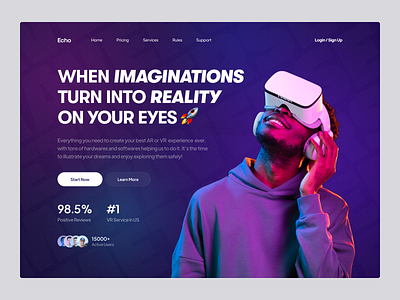 VR Service Website Design