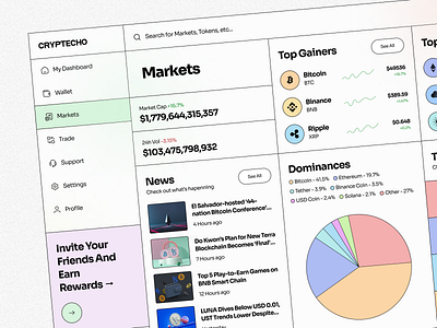 Crypto Dashboard Design