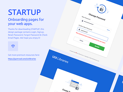 STARTUP - On-boarding Pages for Your Web Apps