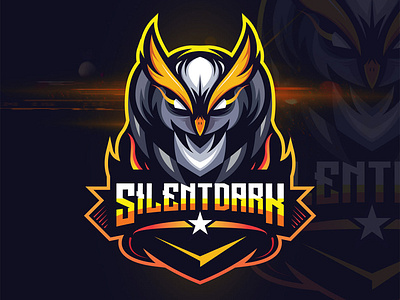 "SilentDark" eSports Logo design eagle esportlogo esports mascot mascot design mascot logo mascotlogo