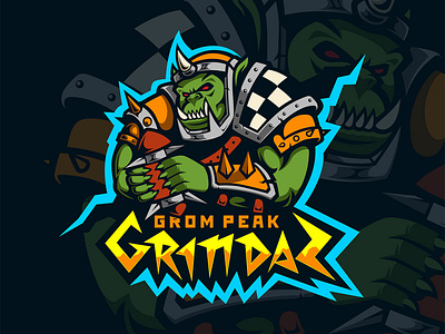 Grom Peak Grindaz eSports Logo design esport esportlogo esports logo mascot mascot design mascot logo mascotlogo