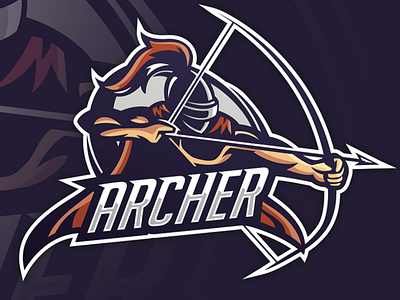 "Archer" eSports Logo archer design esport esportlogo esports logo mascot mascot design mascot logo mascotlogo